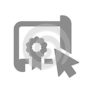Online education vector icon