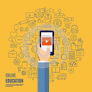 Online educations concept