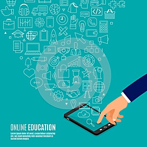 Online educations concept