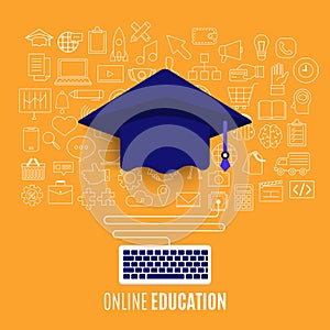 Online educations concept