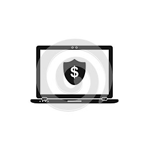 Online Financial Security Icon.