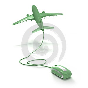 Online flight booking green