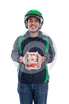 Online food order delivery courier