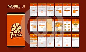 Online Food Order Mobile App UI, UX and GUI.