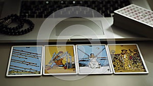 Online forecasting the future with tarot cards