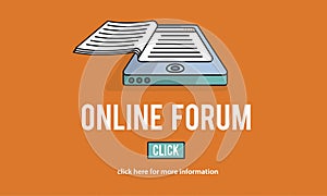 Online Forum Discussion Assembly Information Concept