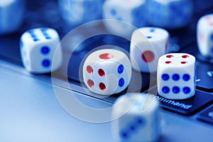 Online gambling background. Online casino, online gaming concept.