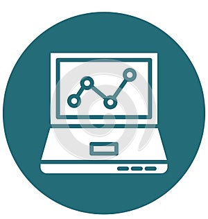 Online Graph Isolated Vector Icon That can be easily Modified or Edited. Online Graph Isolated Vector Icon That can be easily Mod