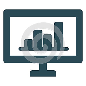 Online Graph Isolated Vector Icon easily editable