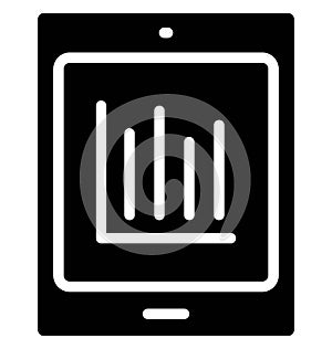 Online graph Isolated Vector Icon which can easily modify or edit