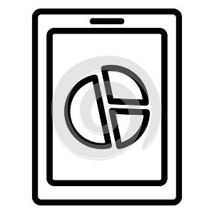 Online graph Isolated Vector Icon which can easily modify