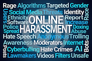 Online Harassment Word Cloud photo