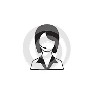 Online help solid icon, customer service