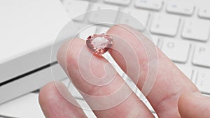 Online jewelry shopping with heart shaped tourmaline