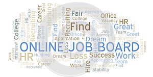 Online Job Board word cloud.