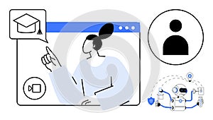 Online Learning and AI-Powered Assistance for Modern Education and Skill Development