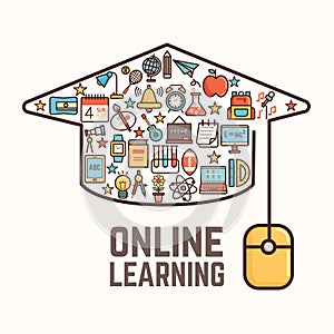 Online learning concept