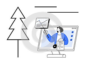 Online Learning Concept with Virtual Presentation and Growth Data Visualization