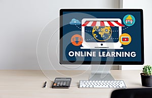 ONLINE LEARNING Connectivity Technology Coaching online Skills T