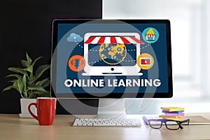 ONLINE LEARNING Connectivity Technology Coaching online Skills T