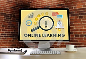 ONLINE LEARNING Connectivity Technology Coaching online Skills T