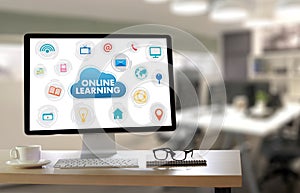 ONLINE LEARNING Connectivity Technology Coaching online Skills T