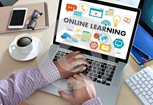 ONLINE LEARNING Connectivity Technology Coaching online Skills T