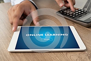 ONLINE LEARNING Connectivity Technology Coaching Skills Teach Digital Online Internet