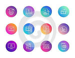 Online learning, digital education, remote study.