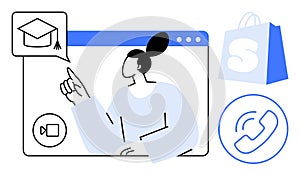 Online Learning and E-commerce Communication in Modern Digital World