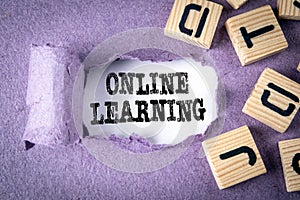 Online Learning. Homeschooling, Courses, High School, College and University concept