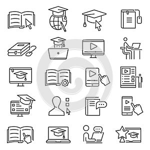 Online learning icon