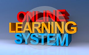 Online learning system on blue