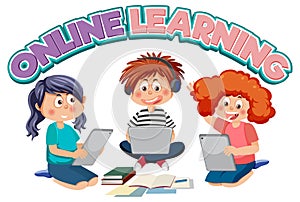 Online learning word with kids