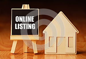 Online Listing. Selling a house or apartment and property. housing and real estate