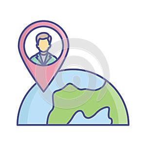online location Vector Icon which can easily modify or edit