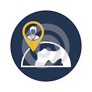 online location Vector Icon which can easily modify or edit