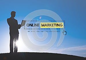 Online Marketing Advertisement Strategy Target Promotion Concept