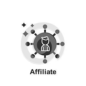 Online marketing, affiliate icon. Element of online marketing icon. Premium quality graphic design icon. Signs and symbols