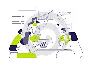 Online marketing analytics abstract concept vector illustration.