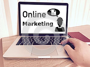 Online marketing strategy business poster