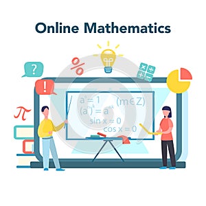 Online math course. Learning mathematics in internet,