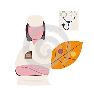 Online medical consultation and support. Online doctor. Vector illustration