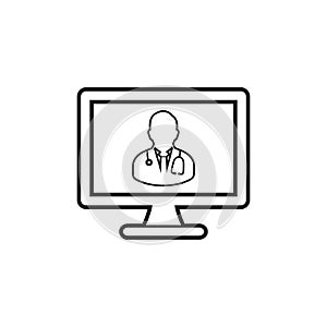 Online Medical Doctor Help Icon