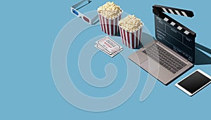 Online movie streaming and cinema