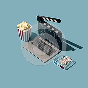 Online movie streaming and cinema