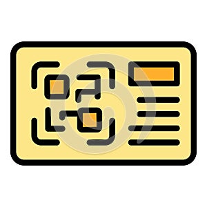 Online offer card icon vector flat