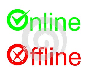 Online offline sign