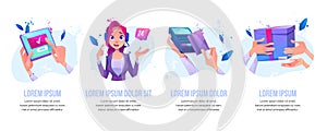Online order, call service operator, purchase photo