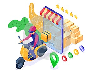 Online order package delivery service